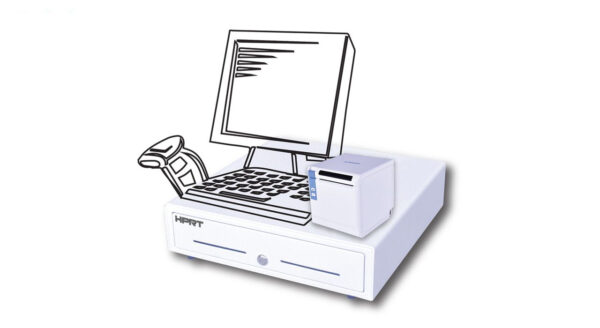پرینتر حرارتی اچ پی آر تی مدل TP808 به همراه کشو پول HPRT مدل MK410