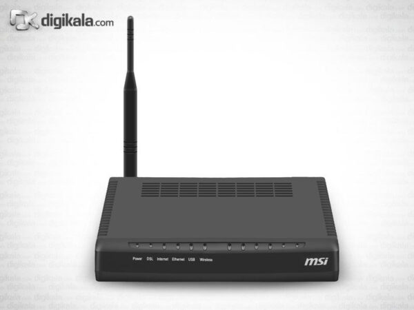 مودم-روتر +ADSL2 و بی‌سیم ام اس آی مدل 54 ام