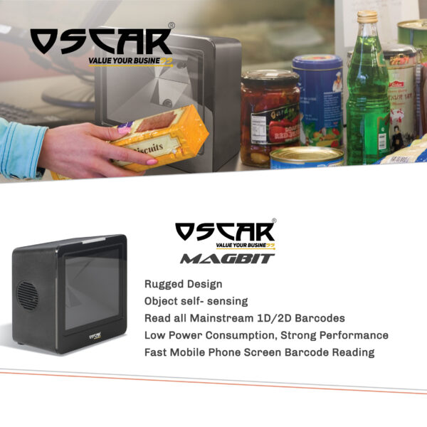 بارکدخوان دوبعدی رومیزی اسکار مدل MAGBIT